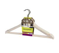 CONFORTIME - Set di 3 grucce in Legno Bianco 45 x 24 cm