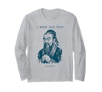 Confucio Non Ho mai Detto Quella Frase Divertente Maglia a Manica