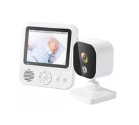 CONFUSE Monitor per Bambini Wireless da 2,8 Pollici con Videocamera Audio Bidirezionale Videocitofono Babyphone Schermo IPS Videotelefono per Bambini Baby Nanny Durevole Facile Installazione Spina UE
