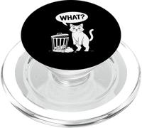 Confuso gatto spazzatura pasticcio divertente cosa dire PopSockets PopGrip per MagSafe