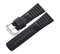 Cong Yi Cinturini For Orologi In Vera Pelle Da 28 Mm Compatibili Con I Cinturini Di Ricambio Seven Friday Da 28 Mm(Black)