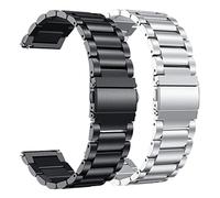 Cong Yi Cinturini in acciaio inossidabile adatti for Garmin Forerunner 55 245 645m S40 S12 S42 Correa.(Package 4,For Vivomove HR)