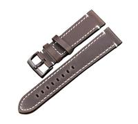 Cong Yi Cinturino Cinturino In Vera Pelle Manuale Uomo Spesso 7 Colori 18mm 20mm 22mm 24mm Cinturini Fibbia In Acciaio Inossidabile Accessori(Green Black Buckle,18mm)