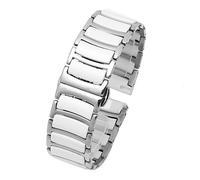 Cong Yi Cinturino Da 20 Mm 22 In Ceramica Tra Acciaio Inossidabile Compatibile Con Huawei Smart Watch GT2/watch 2pro Orologio Samsung(A white,16mm)