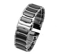 Cong Yi Cinturino Da 20 Mm 22 In Ceramica Tra Acciaio Inossidabile Compatibile Con Huawei Smart Watch GT2/watch 2pro Orologio Samsung(A black,16mm)