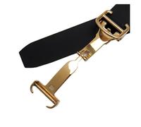 Cong Yi Cinturino for orologio in gel di silice con cinturino impermeabile convesso in bianco e nero da 20 * 10 mm compatibile con cinturino for orologio(White-Gold Buckle)