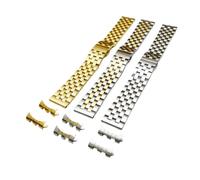 Cong Yi Cinturino in Acciaio Inossidabile Cinturino in Metallo Cinturino for Cinturino in Metallo Lucidato Solido Premium estremità Curva 24mm 23m 22mm 21mm 20mm 19mm 18mm(Gold,20mm)