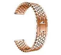 Cong Yi Cinturino in acciaio inossidabile da 22 mm compatibile con Galaxy 46 mm Gear S3 Classic Frontier Band Galaxy Watch 3 45 mm Bracciale Link Strap(Rose gold,22mm)