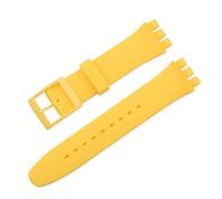 Cong Yi Cinturino in silicone color caramella compatibile con cinturini di ricambio trasparenti alla moda da 12 mm, 16 mm, 17 mm, 19 mm e 20 mm, accessori for orologi(Yellow,17mm)