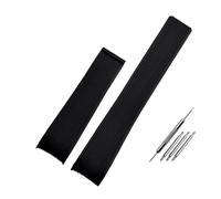 Cong Yi Compatibile con cinturino in gomma con Tag way201a / way211a 300 | 500 Cinturino da polso 21mm 22mm ARC End Black Black Watch Band Band con fibbia pieghevole(Black no clasp,21mm)