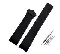 Cong Yi Compatibile con cinturino in gomma con Tag way201a / way211a 300 | 500 Cinturino da polso 21mm 22mm ARC End Black Black Watch Band Band con fibbia pieghevole(Black black clasp,21mm)