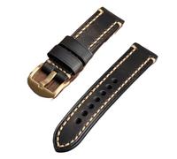 Cong Yi Fibbia For Cinturino In Pelle Fatta A Mano Blu-marrone-nero 20 22 24 26MM Compatibile Con PAM111 441 Fibbia In Bronzo For Pelle Spessa(Brack A Clasp,20mm)