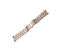Cong Yi Guarda Banda 12 14 15 16 17 17 18 19 20 21 mm 22mm 23mm 24mm Acciaio inossidabile Acciaio in acciaio inox cinturino curvato End Braccialetto a farfalla in fibbia(Rose Gold,18mm)