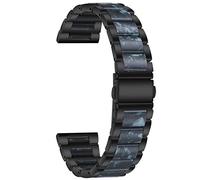 Cong Yi Lega da 22 mm 20 mm con cinturino in resina compatibile con Venu 2/1/Venu2 Plus/SQ/Vivoactive 4 3 cinturino in metallo cintura a più colori(Black Style4,For Vivoactive 4)