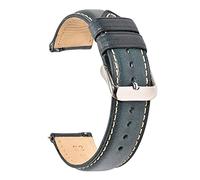Cong Yi Olio abbronzato in pelle 22mm 20mm 18mm orologi a sguardo a sguardo a sguardo rapido cinturino cinturino marrone compatibile con uomini donne compatibili con fossile(Dark blue-S,20mm)