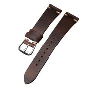 Cong Yi Orologio In Pelle Fatto A Mano 18 19 20 21MM Retro Ultrasottile Adatto Compatibile Con Bracciale Antico, Adatto For Lo Stile Morbido Dell'orologio Da Uomo(Brown,18mm)