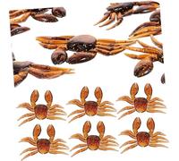 CONGARTENO 10 Pezzi Esche da Pesca Artificiali Granchio Resistenti in PVC Morbide e Realistiche per Laghi e Fiumi Attrezzi Pesca Compatti e Facili da Usare