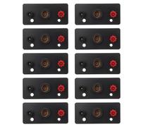 CONGARTENO 10 Pezzi Portalampada a Vite in Plastica Base e Morsetto in Ottone per Esperimenti di Fisica Attrezzatura Didattica Elettricità Supporto per Lampade da Laboratorio Nero