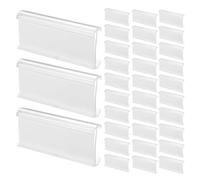 CONGARTENO 100 Pezzi Display Del Prezzo Del Supporto Espositore Porta Etichette Piccolo Scaffale Porta Segnaletica Per Merce Piccoli Supporti Per Cartelli Trasparenti Pvc Transparent