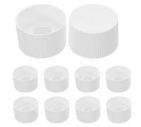 CONGARTENO 100 Tappi a Vite in Plastica Bianca Filettatura Fine Tappo Riutilizzabile per Dentifricio e Dispenser Bagno Antiperdita e Leggeri per Uso Domestico e Viaggi