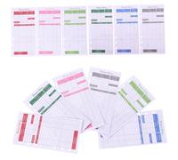 CONGARTENO 12 fogli Budget Planner Fogli Portatili con Schede Budget Convenienti per Gestione Spese Quotidiane Organizer Bilancio Tascabile per Denaro