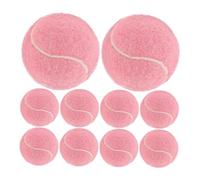 CONGARTENO 12 Palline Tennis Allenamento Alta Elasticità Palline per Tennis Fitness e Massaggi in Resistenti e Leggere per Principianti Rosa