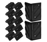 CONGARTENO 12 Protezioni Angolari in Plastica Resistente per Altoparlanti e Amplificatori Paraspigoli per Box Audio da 80Mm Accessori per Palcoscenico e Uso Domestico Protezione Angolare