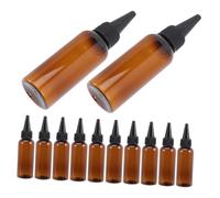 CONGARTENO 12pezzi Flaconi Vuoti Applicatore Pressione Piccoli Flaconi Di Ricaricabili Per Olio e Tinture Per Capelli Design Punta Per Ridurre Gli Sprechi