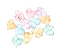 CONGARTENO 12pezzi Mini Animali in Resina Che Brillano Statuette Scoiattoli in Miniatura Decorazioni Luminose Per Micro Paesaggi Da e Libreria Piccole Statuette Animali in Resina