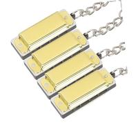 CONGARTENO 12pezzi Mini Harmonica Keychain Hanging Bag Pendant Decor for Music Stylish Keyring for Backpack and Purse