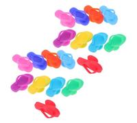 CONGARTENO 18 Pollici Segnaposto Bicchiere Silicone Forma Ciabatta Marcatori per Calici da Vino e Flute Identificatori per Cocktail e Drink per Feste Bar e Raduni
