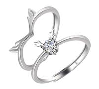 CONGARTENO 1paio Anelli Regolabili Per Design Creativo e Romantico Regali Perfetti Per Compleanni e Occasioni Speciali