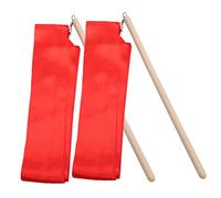 CONGARTENO 2 Forniture per La Stelle del Ballo Stelle Ballo per a Nastri Gymnastics Ribbon bambù Rosso