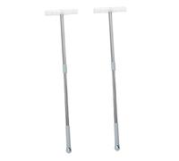 CONGARTENO 2 pezzi Asta Telescopica Portatile in Acciaio Resistente per Esposizione Segnaletica Supporto Stabile per Cartelli Mano per Parate Campagne Elettorali e Eventi Sportivi Facile da