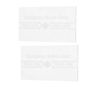 CONGARTENO 2 pezzi Copertura Protettiva in Vetro Trasparente per Interruttore Manuale Antincendio Resistente al Calore e Facile da Installare Visibilità Chiara per Sistemi Allarme Incendio