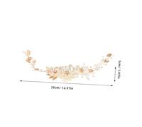 CONGARTENO 2 Pezzi Fascia Sposa con e Accessorio e Leggero per e Ragazze Handmade per Stili Sposa Classici e Moderni