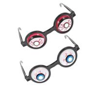 CONGARTENO 2 Pezzi Occhiali Costume Halloween Occhi Divertenti Accessori Festa Leggeri e Comodi per Adulti