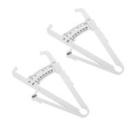 CONGARTENO 2 pezzi per Misurazione Grasso Corporeo Pinza Portatile Alta Precisione con Scala Strumento Compatto e Resistente per Analisi Pliche Cutanee Uomo Donna