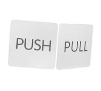 CONGARTENO 2 pezzi Push Pull in Resistente Adesivo per Ingresso Vetro con Indicazione Chiara per Uffici Negozi e Ristoranti
