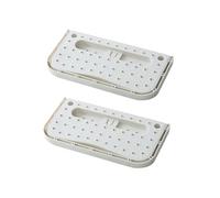 CONGARTENO 2 pezzi Scarpiera da Muro Pieghevole in Plastica Bianca Scarpe Appeso per Sneakers Ciabatte e Sandali Organizer Armadio e Portaoggetti Camera Facile da Installare e Ripiegabile