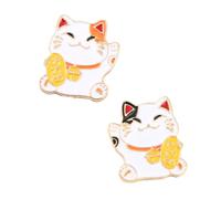 CONGARTENO 2 Pezzi Spilla Cat Shaped Brooch Creativa Corsage Cartoon Mini per Accessorio e Leggero Originale per Amanti dei e Festival