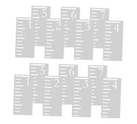 CONGARTENO 2 Set Template per Piedi in Plastica Riutilizzabile Righello Stencil per Misurazione Altezza Hollow per Decorazione Murale e Monitoraggio