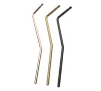 CONGARTENO 3 pezzi Leva Tremolo Singola per Chitarra Elettrica Barra di Precisione per Sostituzione Funzionamento Silenzioso e Fluido Kit in Nero Oro e Cromo Accessorio per Ponti Tremolo