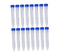 CONGARTENO 30 Pezzi Provette Coniche Centrifuga con Tappo Vite Trasparenti Graduati per Analisi Urine e Laboratorio Tubo Plastica Resistente e Pratico per Esperimenti