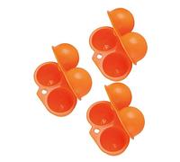 CONGARTENO 3pezzi Contenitore Per Uova Portatile Da Picnic Da Pratico e Compatto Per La Conservazione Degli Uova Viaggio Colori Random Per Campagna e Outdoor