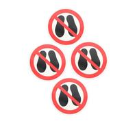 CONGARTENO 4 pezzi Adesivi Segnaletici Divieto Calpestare Etichette Avvertimento Resistenti e Facili Applicare per Piane