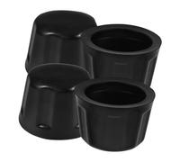 CONGARTENO 4 pezzi Copri Bulloni Ruote Atv in Gomma Nera Cappucci Antipolvere per Mozzi Protezione Rimorchio Quad Copertura Resistenti e Compatibili
