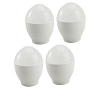 CONGARTENO 4 Pezzi Cuoci Uova Vapore per Microonde in PP Resistente Alta Temperatura Accessori Cucina Antiaderente per Dieta Equilibrata Facile da Pulire e Usare