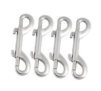 CONGARTENO 4 Pezzi Ganci Doppia Estremità Clip Moschettone Heavy Duty Facile Apertura con Grilletto per Appendioggetti e Organizzazione Resistente Alla e Versatile