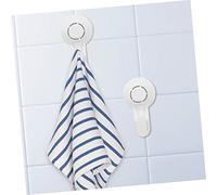CONGARTENO 4 pezzi Ganci Ventosa Riutilizzabili per Asciugamani Supporto Forte Foratura per Bagno Adatti Superfici Lisce come Piastrelle e Specchi